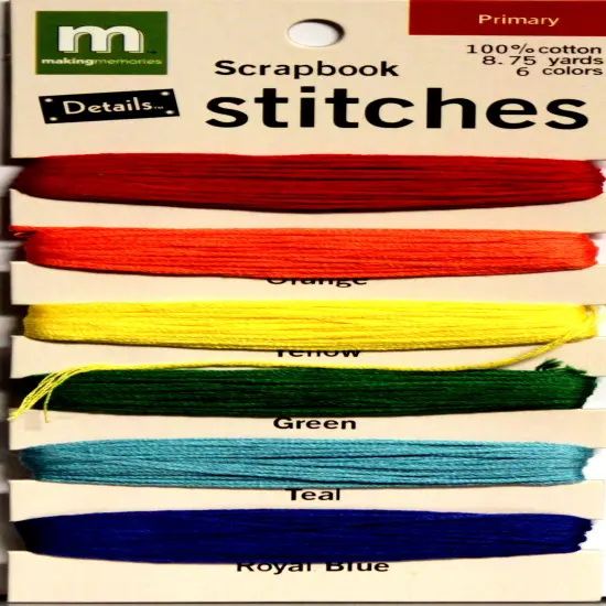 Making Memories Details Primary Scrapbook Stitches {1}