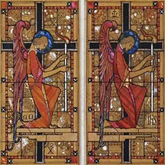 Two Angels: a Design For Stained Glass Poster Print by Harry Clarke - Item # VARPDX266088 {2}