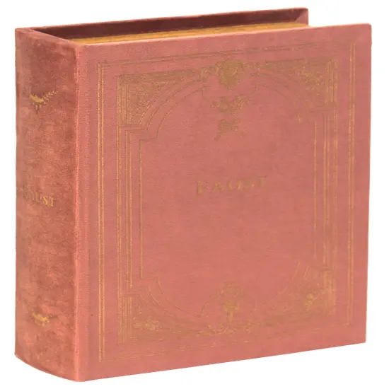 Decorative Vintage Book Shaped Trinket Storage Box Brown {5}