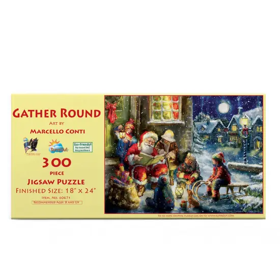 Sunsout Gather Round 300 pc Christmas Jigsaw Puzzle 60671 {4}