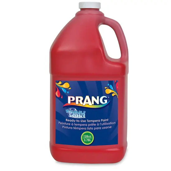 Prang Ready-To-Use Washable Tempera Paint - Red, Gallon {2}