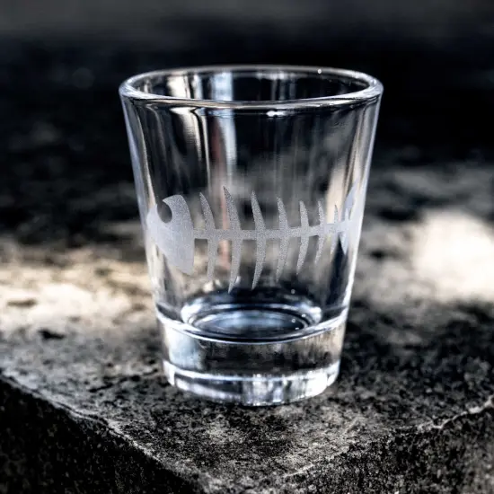 2oz Bonefish Shot glass {4}
