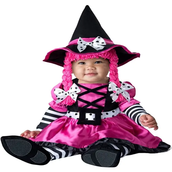 Child's Cute Pink Wee Witch Baby Costume {1}