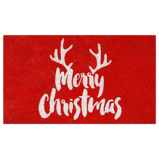 Christmas Antlers Doormat {3}