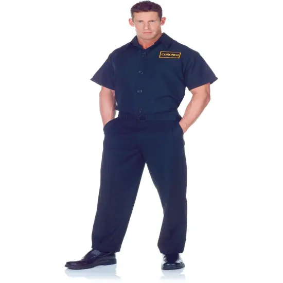 Men's Blue Coroner Costume Shirt {1}