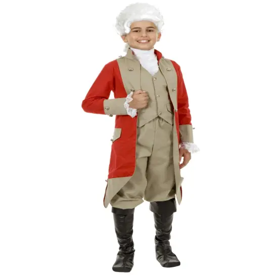 Child Boys British Red Coat Military Jacket Costume Accessory {1}