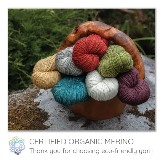 Living Dreams Purity: Organic Merino DK Yarn. Pacific Northwest Hand Dyed. Amber {7}