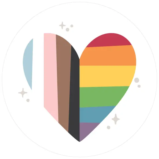 Big Dot of Happiness So Many Ways to Be Human - Pride Party Circle Sticker Labels - 24 Count {1}