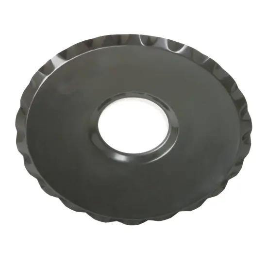 Norpro Oven Splatterguard Non Stick Fluted Edge Serving Tray 12 in Black {1}