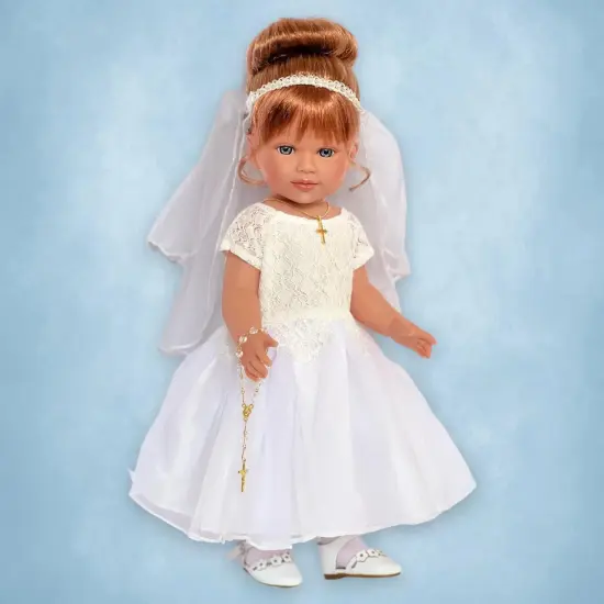 Allegra Communion Gown with Accessories For 18 Inch Dolls- Doll Clothes {1}