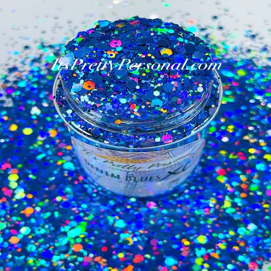 &ldquo;Denim Blues XL&rdquo;- Holographic XL {1}