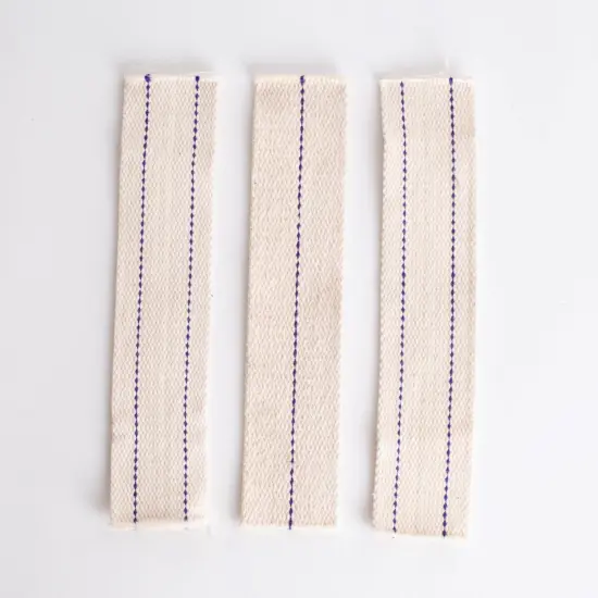 1 5/8" Wide Flat Cotton Oil Lamp Lantern Replacement Wicks Pack of 3 {1}