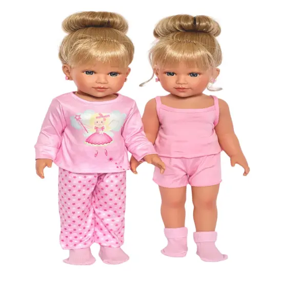 18 Inch Doll Clothes- Fairy Princess Pjs with Matching Summer Set and Mini Kitten For Kennedy and Friends Dolls {2}