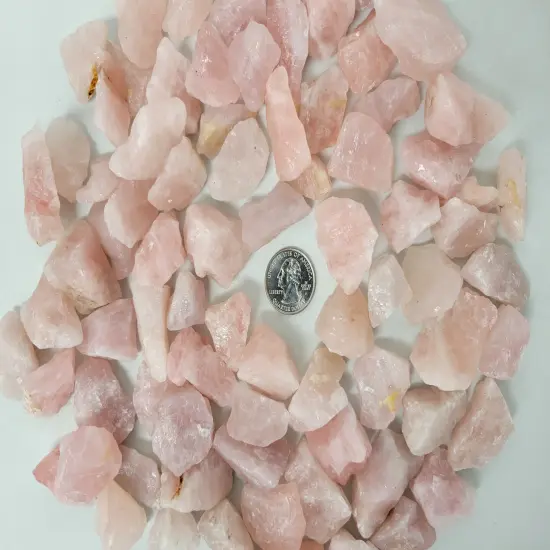 Rose Quartz Medium Chunks - Rough Stones Bulk {4}