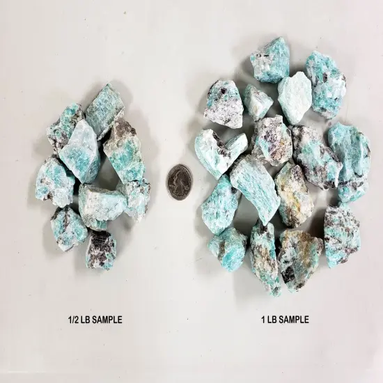 Raw Amazonite Crystal Rough Stones {4}