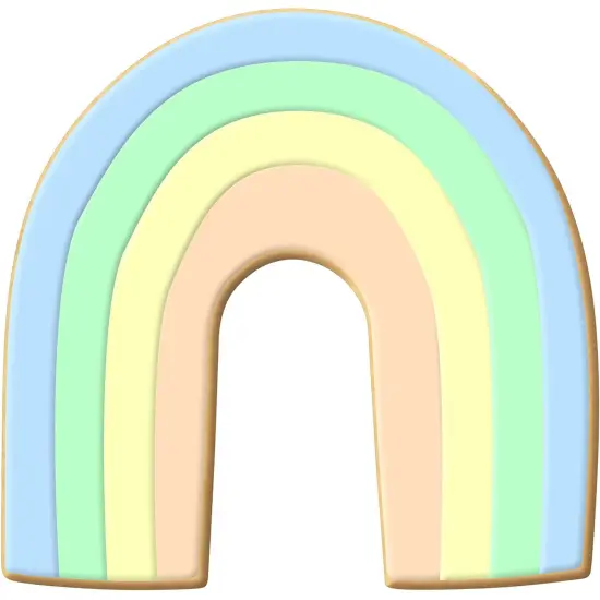 CookieCutter.com Cookie Cutters Rainbow Horse Shoe Cookie Cutter 3 in, Tin Plate Steel, Handmade in USA {3}