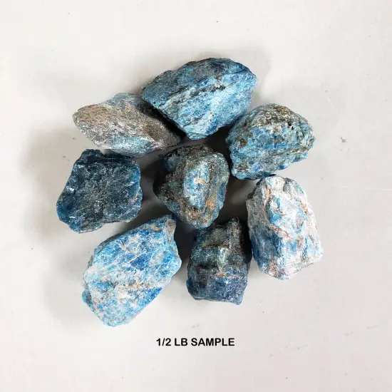 Blue Apatite - Rough Stones Bulk {6}