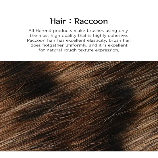 Herend Brush EF-2000 Fan Brush (Raccoon) {6}