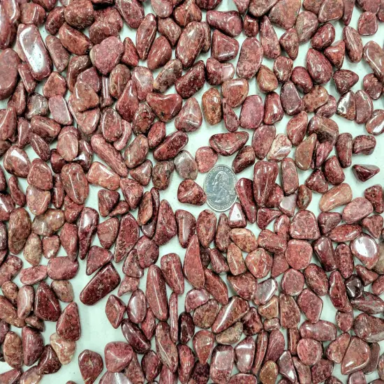 Small Tumbled Wine Quartz Crystals - 1/4 inch to 1 inch - Bulk Tumbled Stones {4}