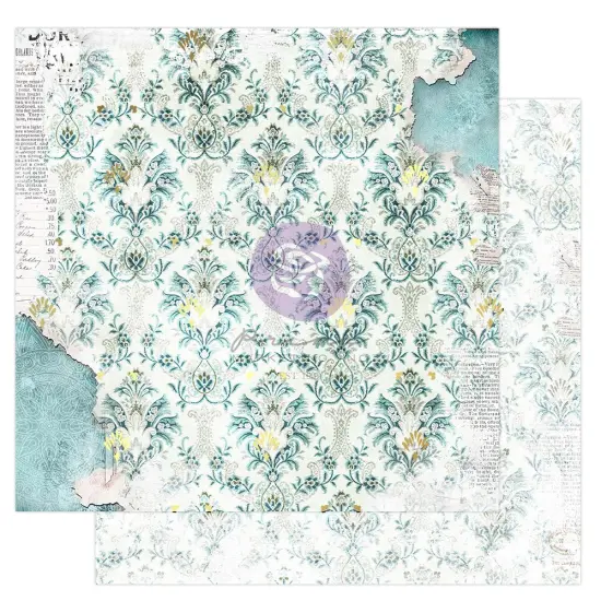 Prima Marketing The Plant Department Collection 12x12 Sheet - Fleur - 1 sheet 12"x12" w/ foil details / paper for Scrapbooking, Journaling Supplies, Planners, Kid DIY Art Crafts, Bullet Journal (10 SHEETS) {1}