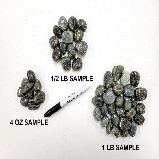 Tumbled Labradorite Crystals -3/4 inch to 1.5 inches {3}