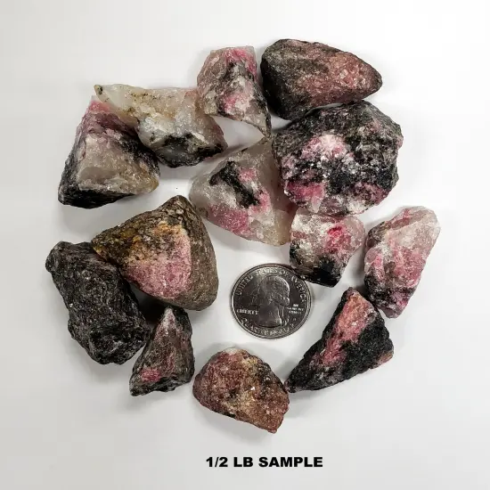 Rhodonite Crystals - Rough Stones Bulk {4}