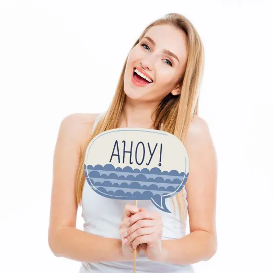 Big Dot of Happiness Ahoy - Nautical - Photo Booth Props Kit - 20 Count {4}