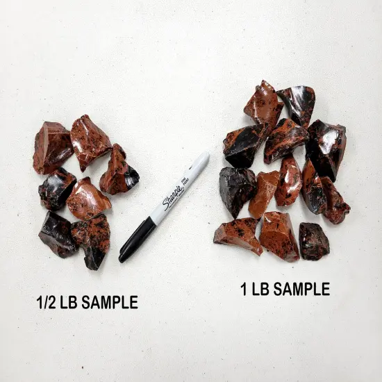Mahogany Obsidian Stone Chunks - Bulk Raw Crystals {3}