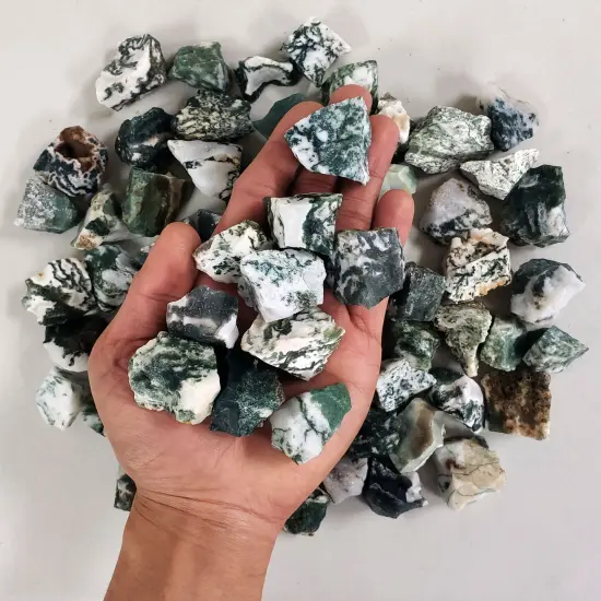 Tree Agate Crystal Stones - Rough Stones Bulk {1}