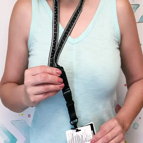 Pixiss Lanyard Tape Measure Identity ID Card Holder and Badge Holder {4}