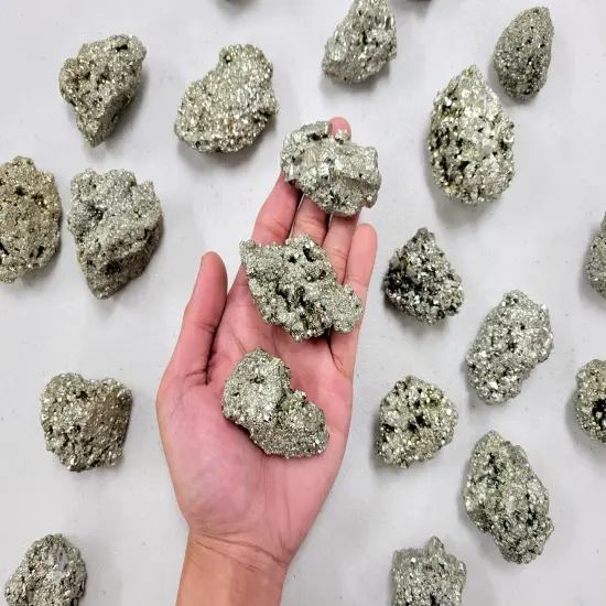 Raw Pyrite Crystal Chunks - 2" to 3" {1}