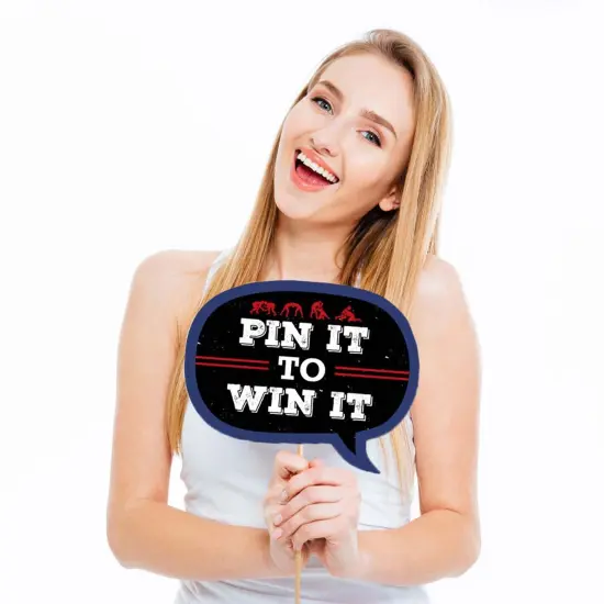 Big Dot of Happiness Funny Own the Mat - Wrestling - Birthday Party or Wrestler Party Photo Booth Props Kit - 10 Piece {3}