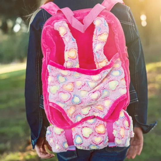 The Queen's Treasures 18 In Doll Carrier and Sleeping Bag, Pink Hearts {5}