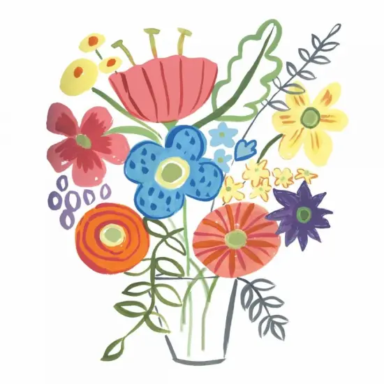 Floral Medley I Poster Print by Farida Zaman - Item # VARPDX33091HR {1}