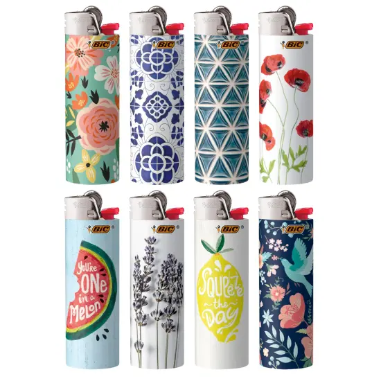 BIC Special Edition Lighter, Various Designs, 8-Count Pack {3}