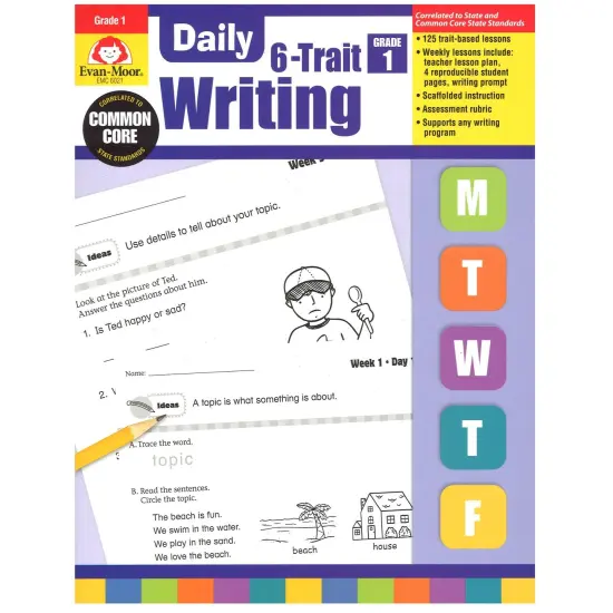 Daily 6-Trait Writing Book, Grade 1 {1}