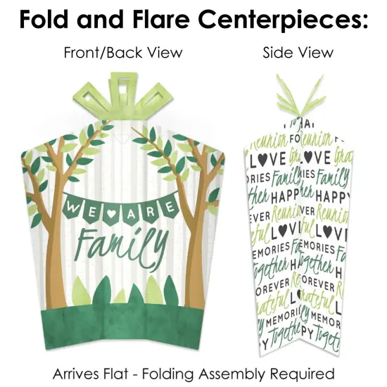 Big Dot of Happiness Family Tree Reunion - Family Gathering Party Decor and Confetti - Terrific Table Centerpiece Kit - Set of 30 {6}