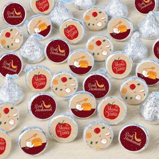 Big Dot of Happiness Rosh Hashanah - Jewish New Year Party Small Round Candy Stickers - Party Favor Labels - 324 Count {1}