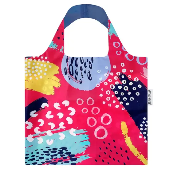 Wrapables AllyBag Collection Reusable Shopping Bag Bright Retro {1}