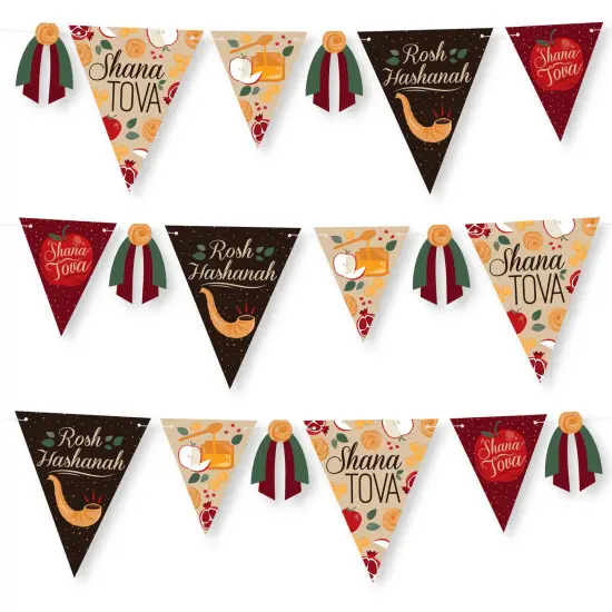 Big Dot of Happiness Rosh Hashanah - DIY Jewish New Year Party Pennant Garland Decoration - Triangle Banner - 30 Pieces {1}