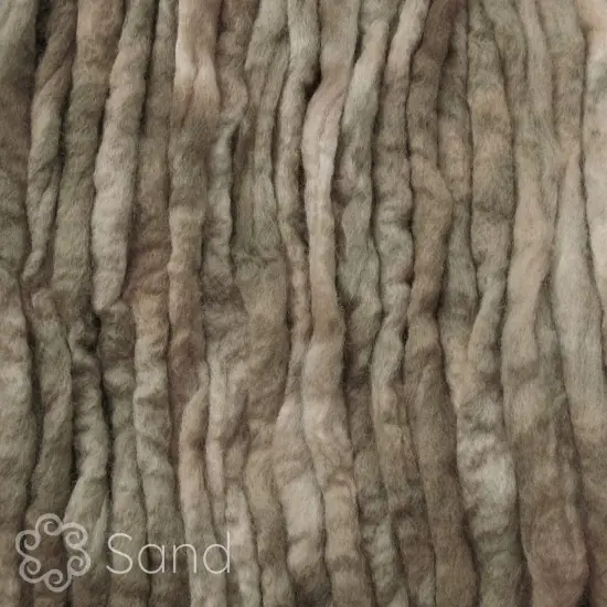 LEARN TO SPIN - Beginner's Spinning Kit with Hand Dyed BFL Roving, Drop Spindle & Printed Instructions w/ Video. Many Colors. Sand {2}