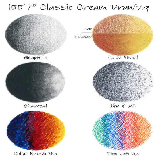Canson Artist Series Drawing Pad 9"X12"-Classic Cream 24 Sheets {2}
