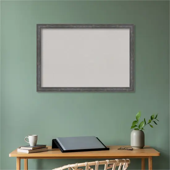 Angled Wood Framed Corkboard, Grey Cork Metallic Rainbow {5}