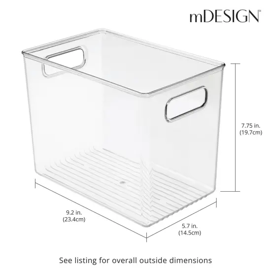 mDesign Plastic Kitchen Pantry Storage Organizer Container Bin {3}