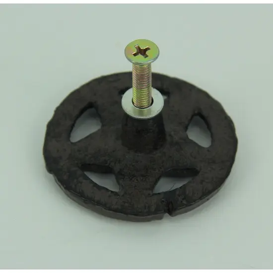 Set of 24 Rustic Brown Cast Iron Western Star Drawer Pulls Knobs {4}