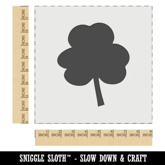 Three Leaf Clover Solid Wall Cookie DIY Craft Reusable Stencil {1}