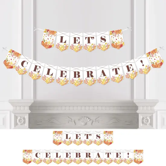 Big Dot of Happiness Fall Foliage - Autumn Leaves Party Bunting Banner - Party Decorations - Let's Celebrate {1}