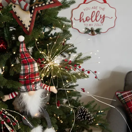 Northlight LED Lighted Firework Branch Christmas Decoration - Micro Fairy Warm White Lights - 20" Silver {3}