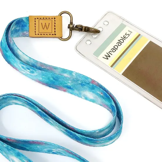 Wrapables Lanyard Keychain and ID Badge Holder Galaxy Blue {3}