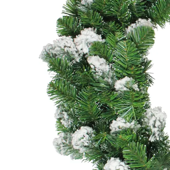 Allstate Snowy Flocked Colorado Pine Artificial Christmas Wreath - 30" - Unlit Green {5}